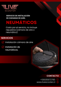 Instalación de Neumaticos con cámara de aire (valor por servicio, no incluye el repuesto).
